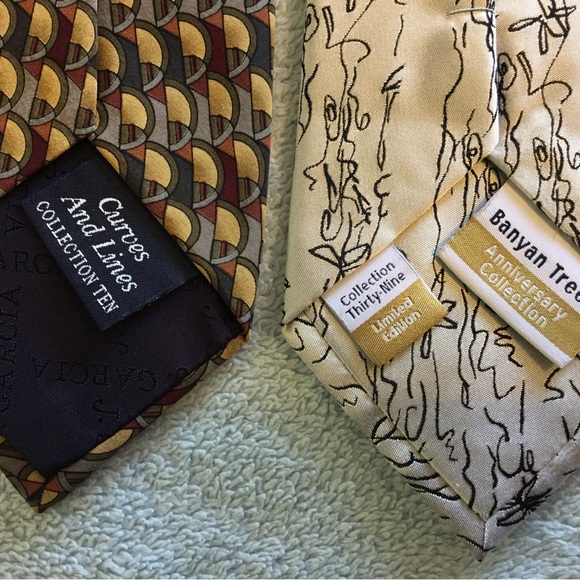 4 J. GARCIA TIES Bundled together. SILK. Approx. 57” long - Picture 5 of 5